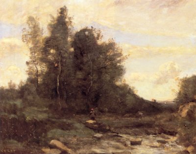 Der steinige Bach von Jean Baptiste Camille Corot